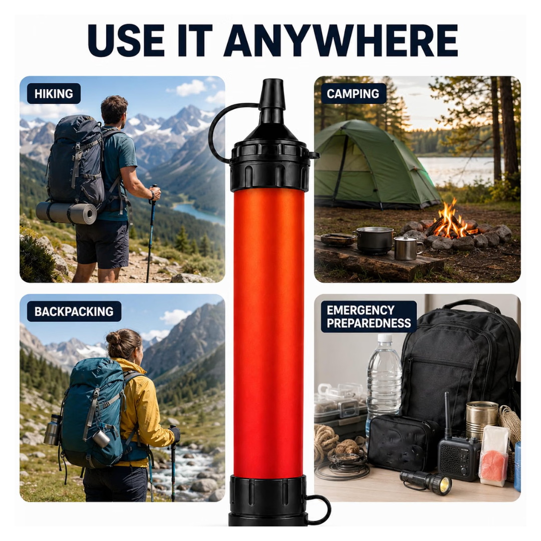 PureFlow Emergency Water Filter Straw (Upgraded Version) - Official Retailer